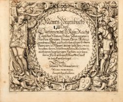 [HERALDRY] SIEBMACHER, Johann (1561-1611). Newen Wapenbuchs. Nuremberg: Bagenmann, 1609 (1630 at