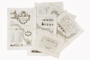 CHIESA, Andrea; GAMBARINI, Bernardo (18th century) . Pianta del corso del Tevere e sue adiacenze