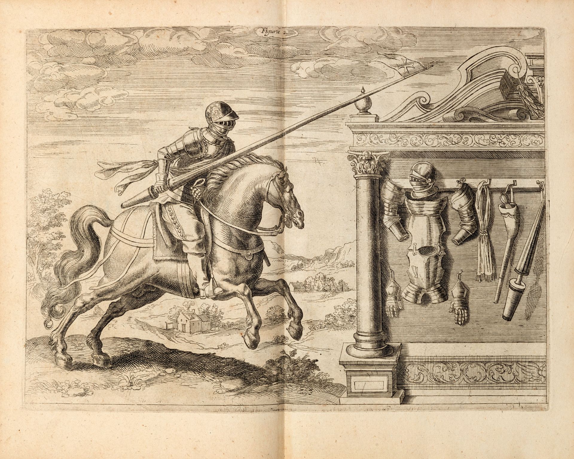 [MILITARIA] MELZO, Ludovico (1567-1617). Regole militari. Antwerp: Trognaesio, 1611.