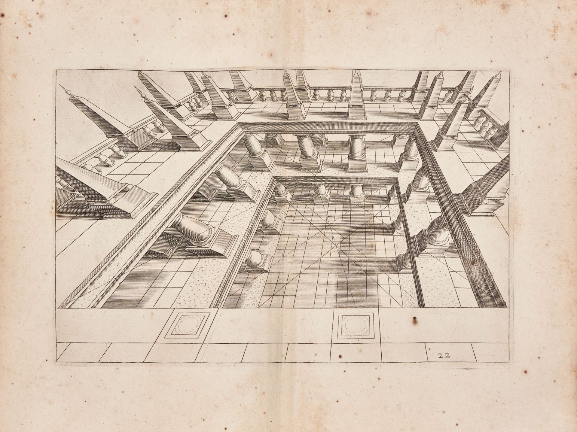 VREDEMAN DE VRIES, Jan (1527-1609). Perspectiva theoretica ac practica [BOUND WITH:] Architectura