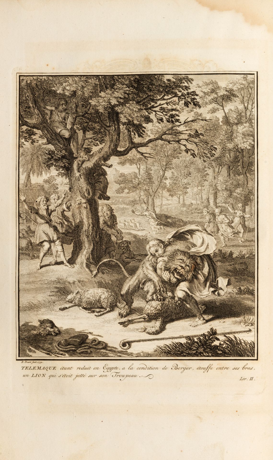 FÉNELON DE SALIGNAC DE LA MOTTE, François (1651-1715). Les Avantures de Telemaque. Leiden; - Bild 2 aus 2