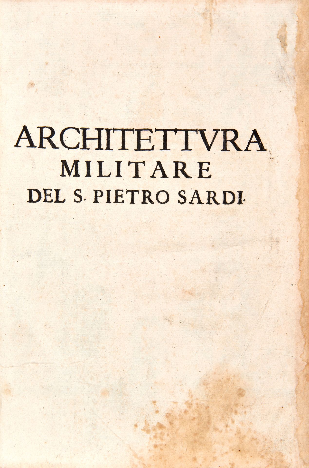 [MILITARIA] SARDI Pietro (16th century). Corno Dogale della Militare Architettura. Venice: Giunti, - Image 2 of 3