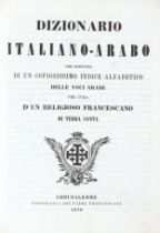 [ARABIC]. Dizionario Italiano-Arabo con aggiunta di un copiosissimo indice alfabetico delle voci