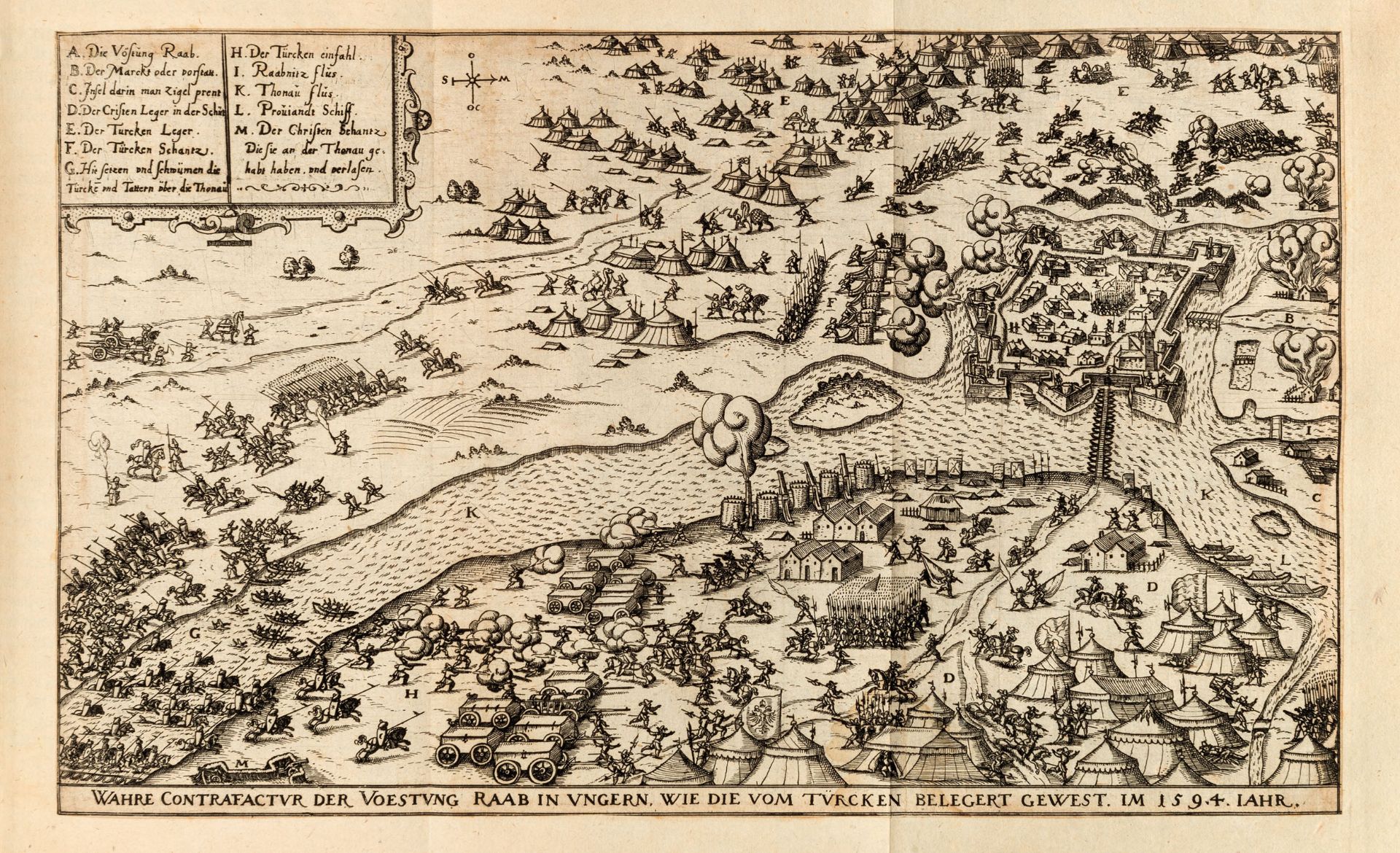 [MILITARIA] OERTEL, Hieronymus (1543-1614). Chronologia Oder Historische beschreibung. Nuremberg: - Image 2 of 3
