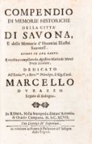 [SAVONA] MONTI, Agostino Maria (18th century). Compendio di memorie historiche della città di