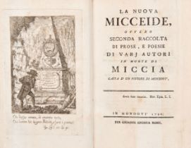 [CURIOSA] REGIS, Giuseppe Francesco (1752-1820). La nuova Micceide, ovvero seconda raccolta di