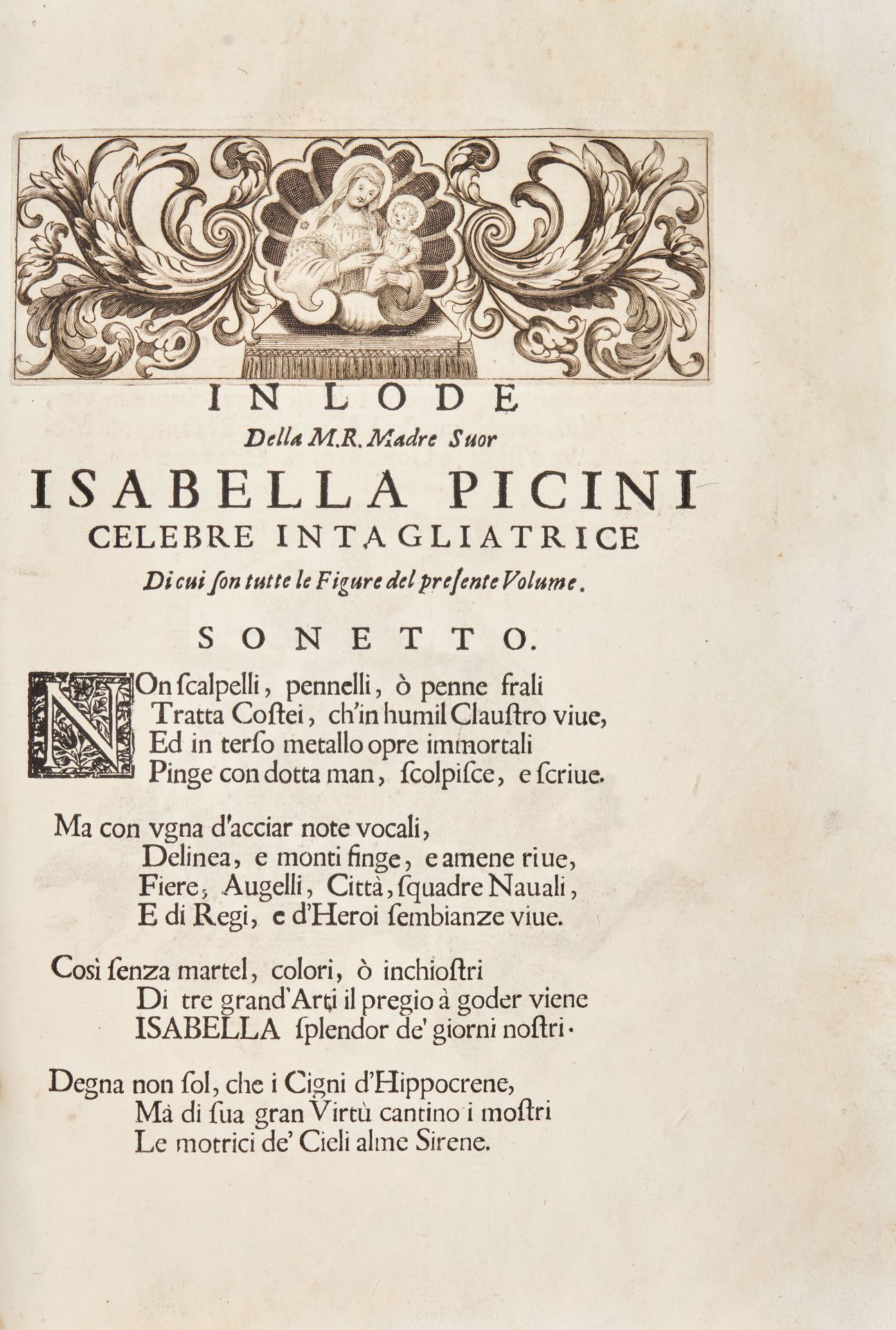 PICCINI, Isabella (1644-1732); FABRI, Giovanni Battista (18th). La conchiglia celeste. Venice: - Image 2 of 3