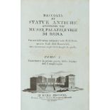 AGRICOLA, Luigi (1750-1821). Raccolta di statue antiche esistenti nei musei, palazzi e ville di