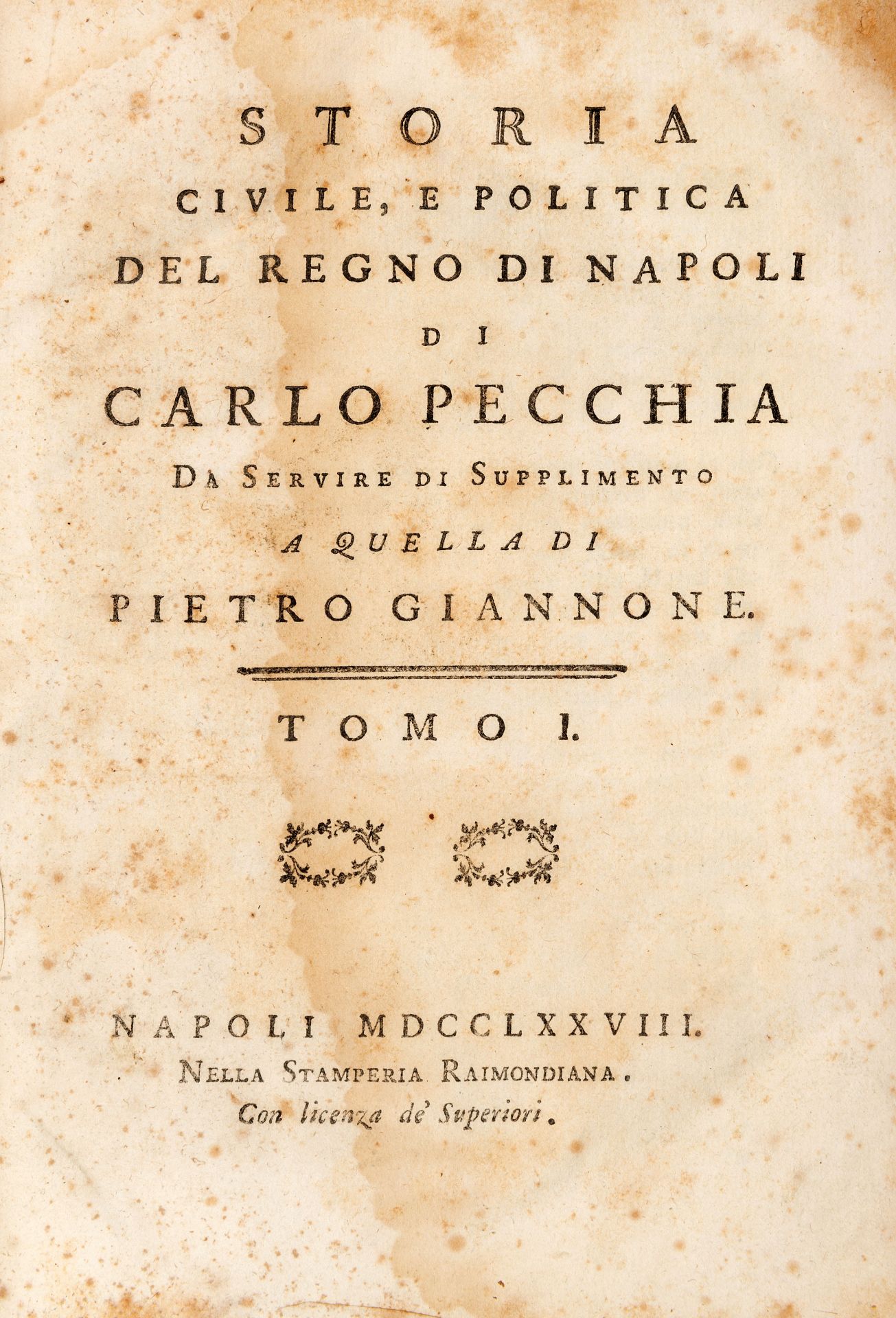 [NAPLES] BACCO, Enrico (16th-17th century). The Kingdom of Naples divided into twelve provinces. - Bild 2 aus 2