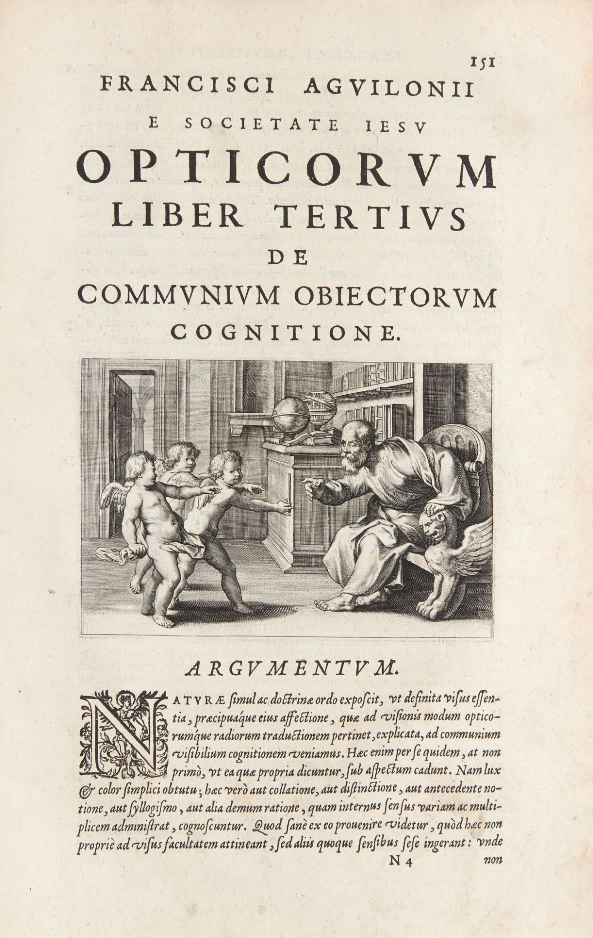 D'AGUILON, François (1567-1617). Opticorum libri sex. Antwerp: Officina Plantiniana, 1613. - Image 4 of 4