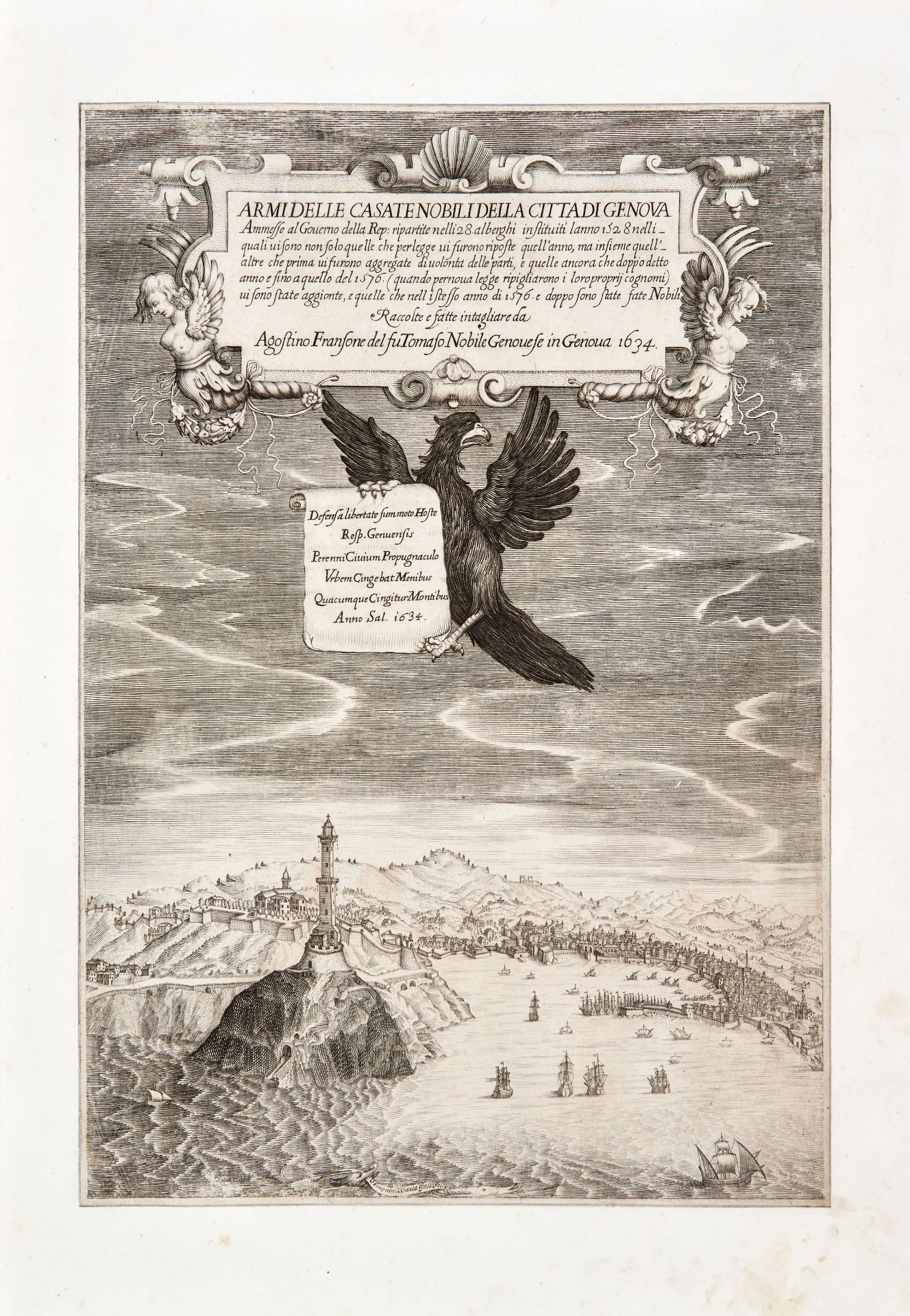 [GENOVA] FRANSONE, Agostino (1573-1658). Nobility of Genoa. Genoa: Giovanni Calenzano and Giovanni