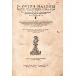 OVIDIUS Naso Publius (43 BC-17 AD). Opera quae vocantur Amatoria. Basel: Hervagius, 1549.