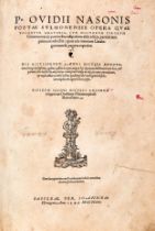 OVIDIUS Naso Publius (43 BC-17 AD). Opera quae vocantur Amatoria. Basel: Hervagius, 1549.