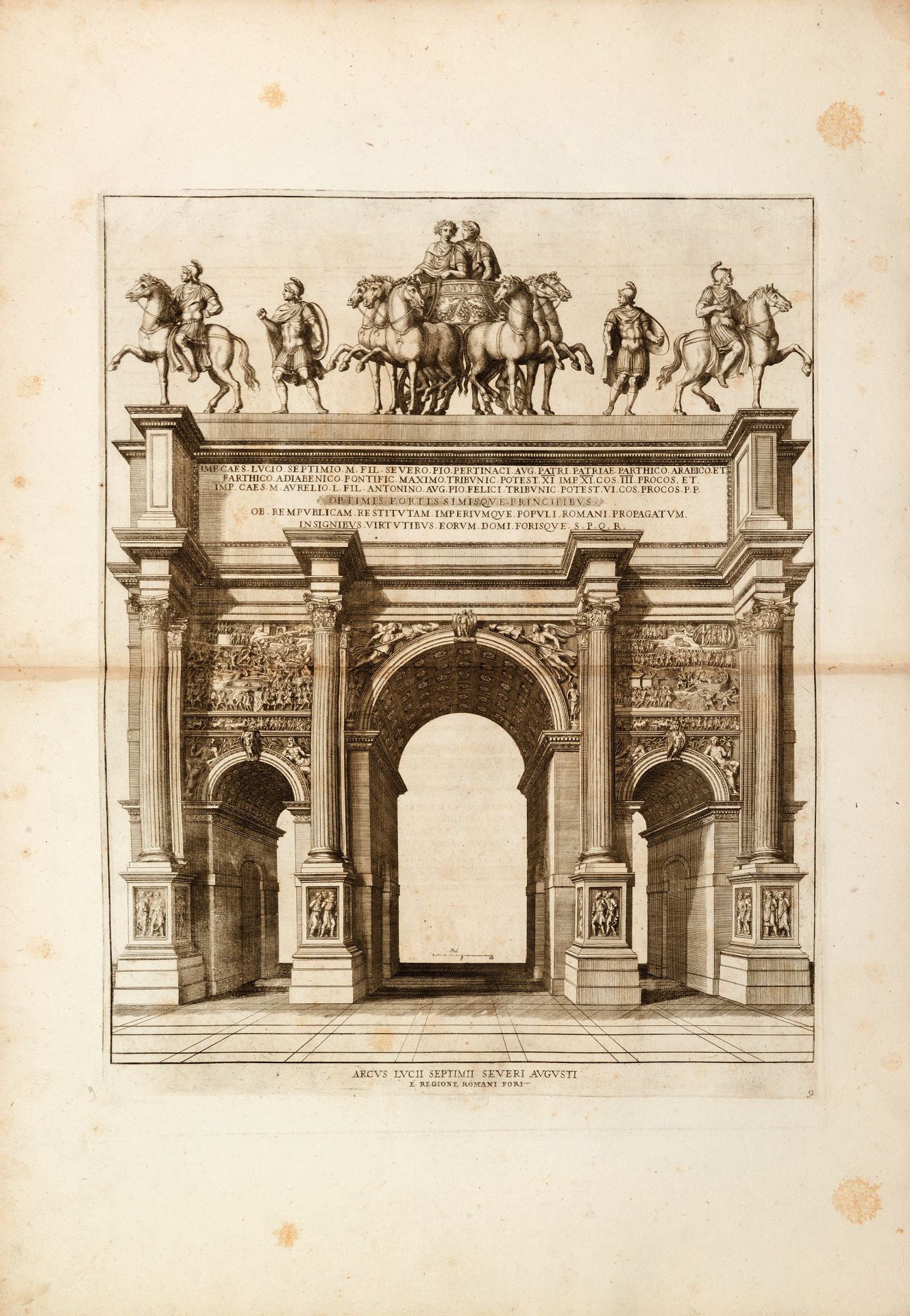 BELLORI, Giovanni Pietro (1613-1696). Veteres arcus Augustorum triumphis insignes ex reliquiis quae