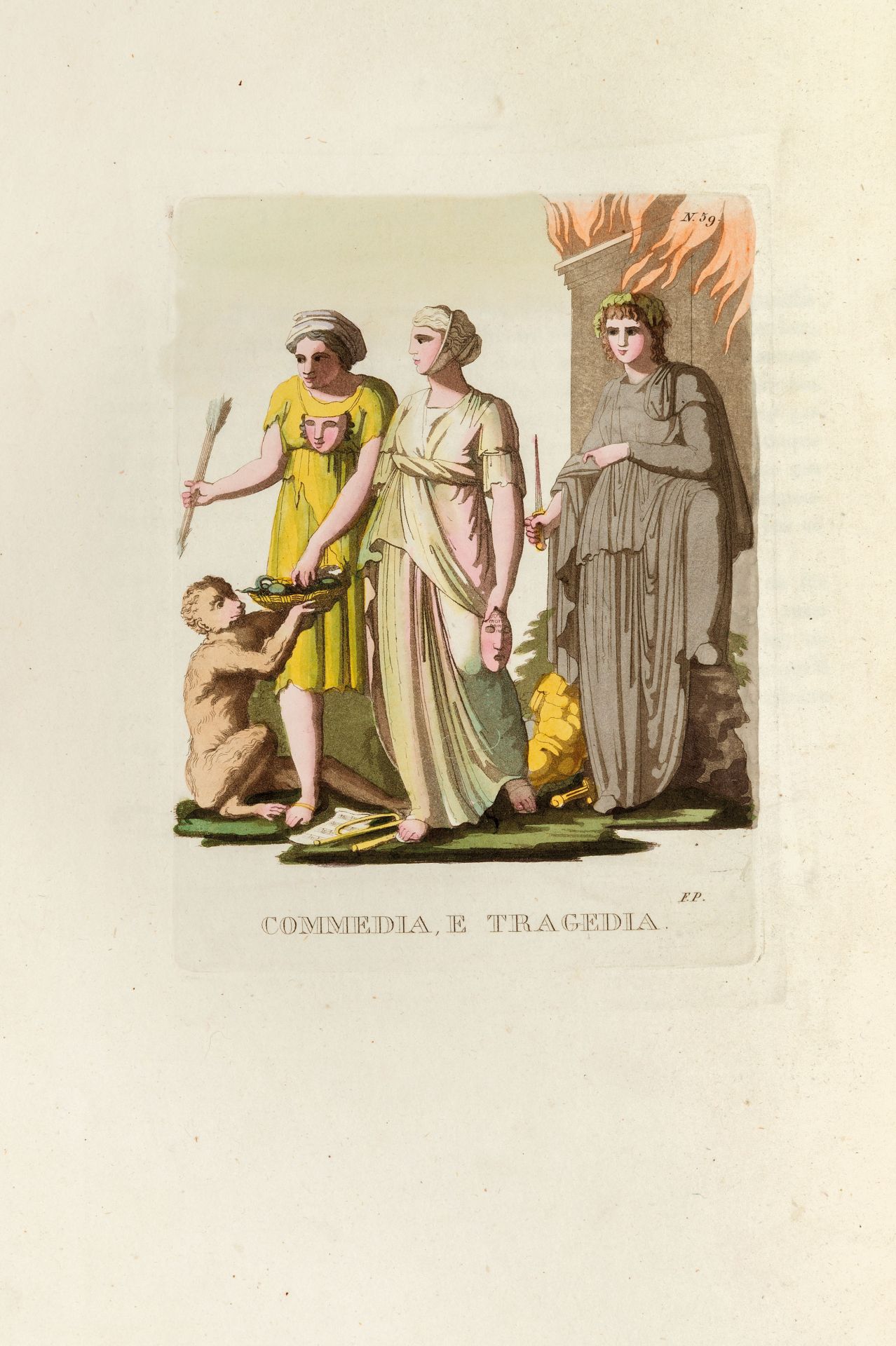 PISTRUCCI, Filippo (1782-1859). Iconologia. Milan: Tosi, 1819-1821. - Image 2 of 3