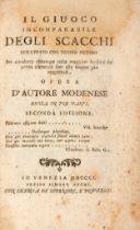 [CHESS] PONZIANI, Domenico Lorenzo (1719-1796). Il giuoco incomparabile degli scacchi sviluppato