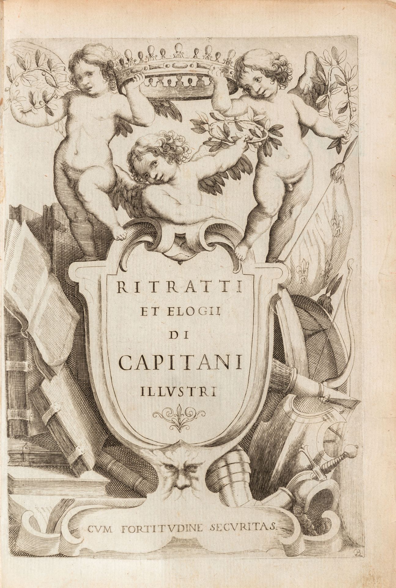 [MILITARIA] ROSCIO, Giulio; MASCARDI, Agostino.... Ritratti et elogii di capitani illustri che ne' - Image 2 of 4