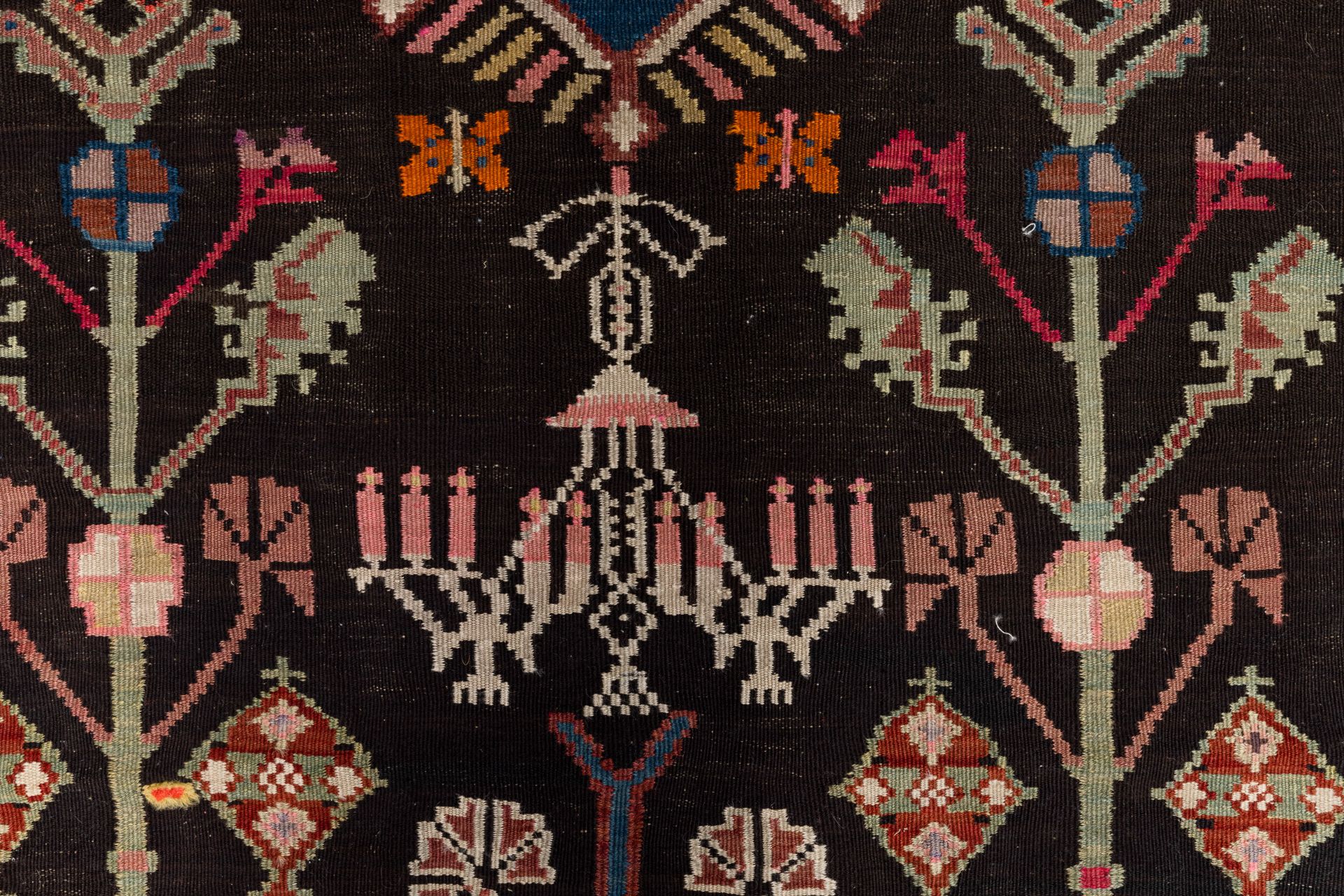 INCONSUETO KILIM ARMENO, AREA DI CONFINE CON L'AZEIRBAIJAN, DATATO 1936 - Image 5 of 6