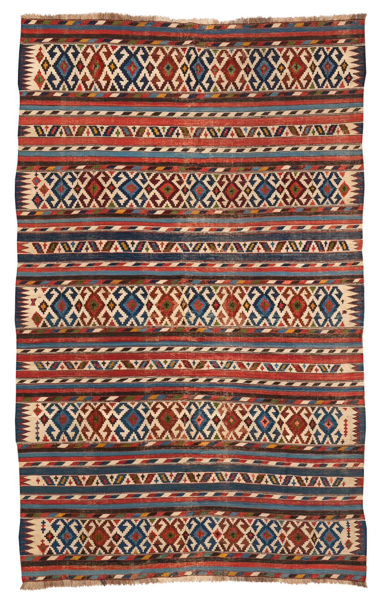 FINE KILIM SHIRVAN, CAUCASO ORIENTALE, CIRCA 1870 - Image 2 of 2