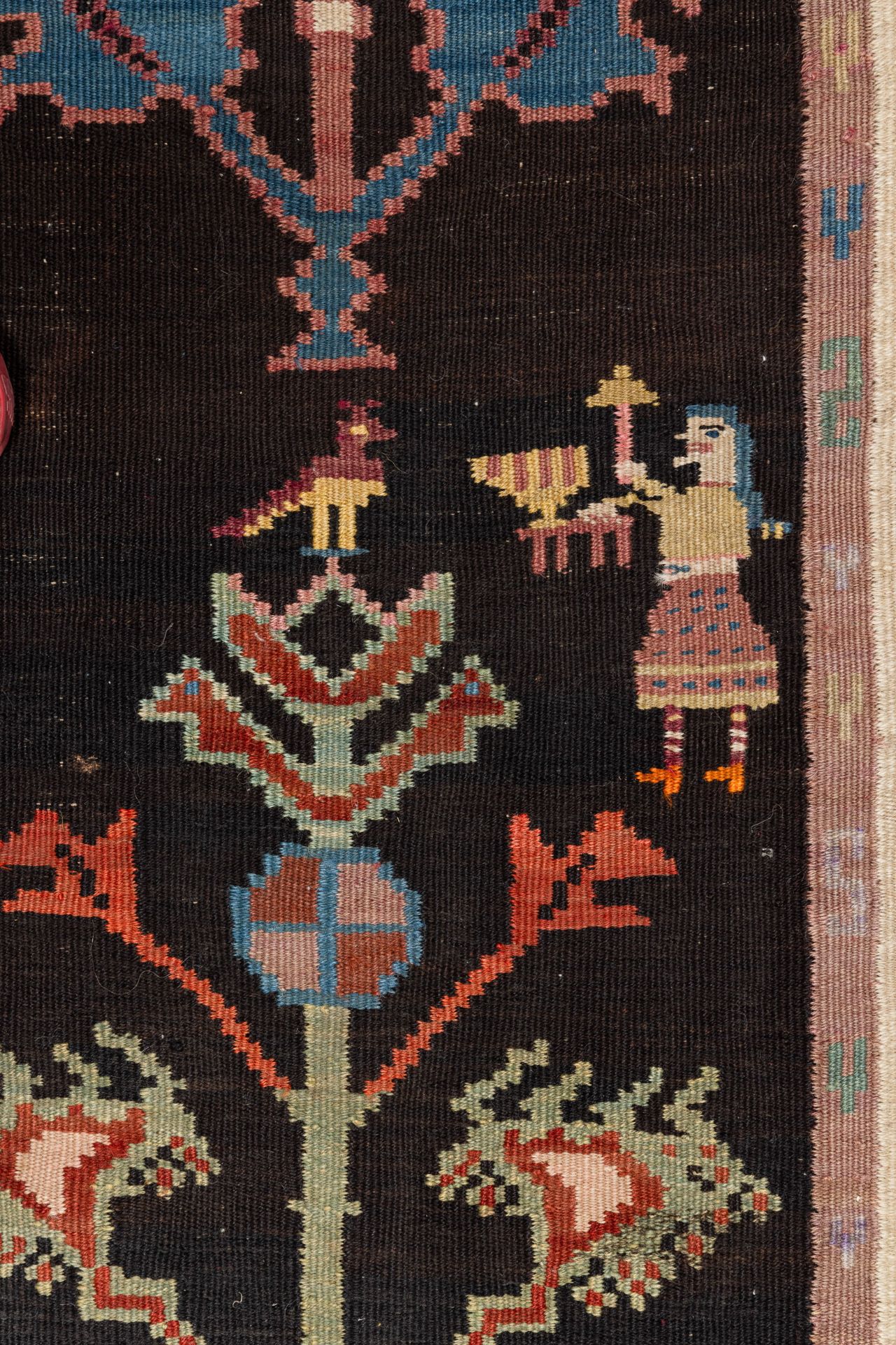 INCONSUETO KILIM ARMENO, AREA DI CONFINE CON L'AZEIRBAIJAN, DATATO 1936 - Image 4 of 6