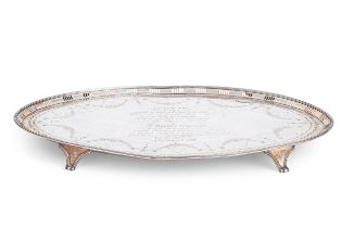 SALVER IN ARGENTO, LONDRA, 1786, ORAFO E. JONES