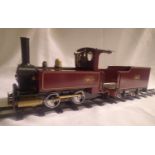 MSS/ Mamod 0.4.0 tank loco maroon appears very little use comes with matching MSS tender to covert