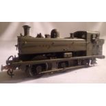 OO scale kit built Pannier tank metal green 9657, G.W.R, weathered, excellent build and finish. P&