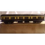 O gauge Bassett lowke/exley type sleeping car, GWR Choc Cream in good condition, marks to paint etc,