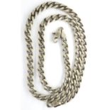 925 silver neck chain, L: 50 cm, 36g. P&P Group 1 (£14+VAT for the first lot and £1+VAT for