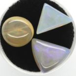 Collection of loose, unusual shaped opals, largest 12 mm, combined 1.9g. P&P Group 1 (£14+VAT for