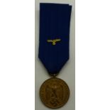 German Wehrmacht 12 Years Service medal. P&P Group 1 (£14+VAT for the first lot and £1+VAT for