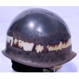 WWII period US Swivel Bale US MI helmet, Military Police. P&P Group 2 (£18+VAT for the first lot and