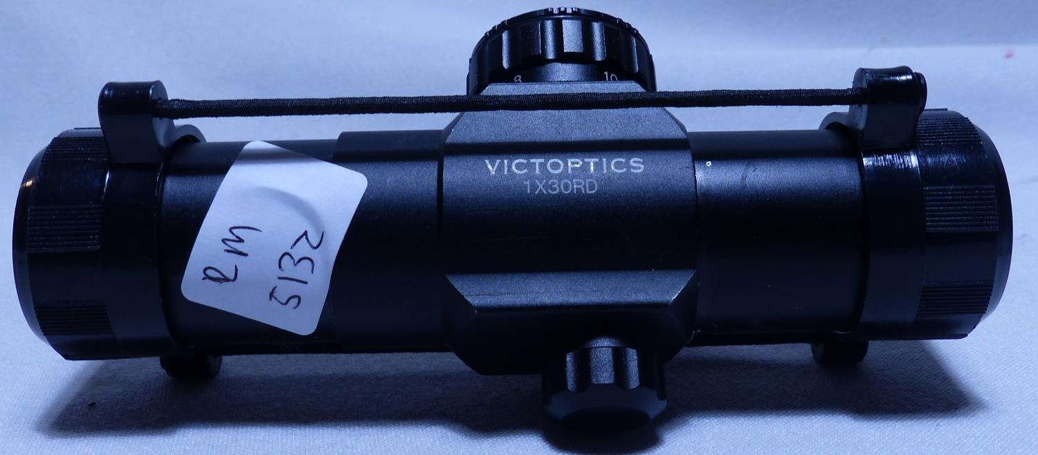 Three air rifle scopes, two magnified and a red dot. P&P Group 2 (£18+VAT for the first lot and £3+ - Image 3 of 4