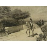 Andrew Carrick Gon (1848-1920): pencil signed etching, Elba, further signed by engraver A. Mongin 49