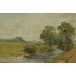 Cuthbert Rigby (1850-1935): watercolour, a stream through the Lake District, 49 x 29 cm. Not