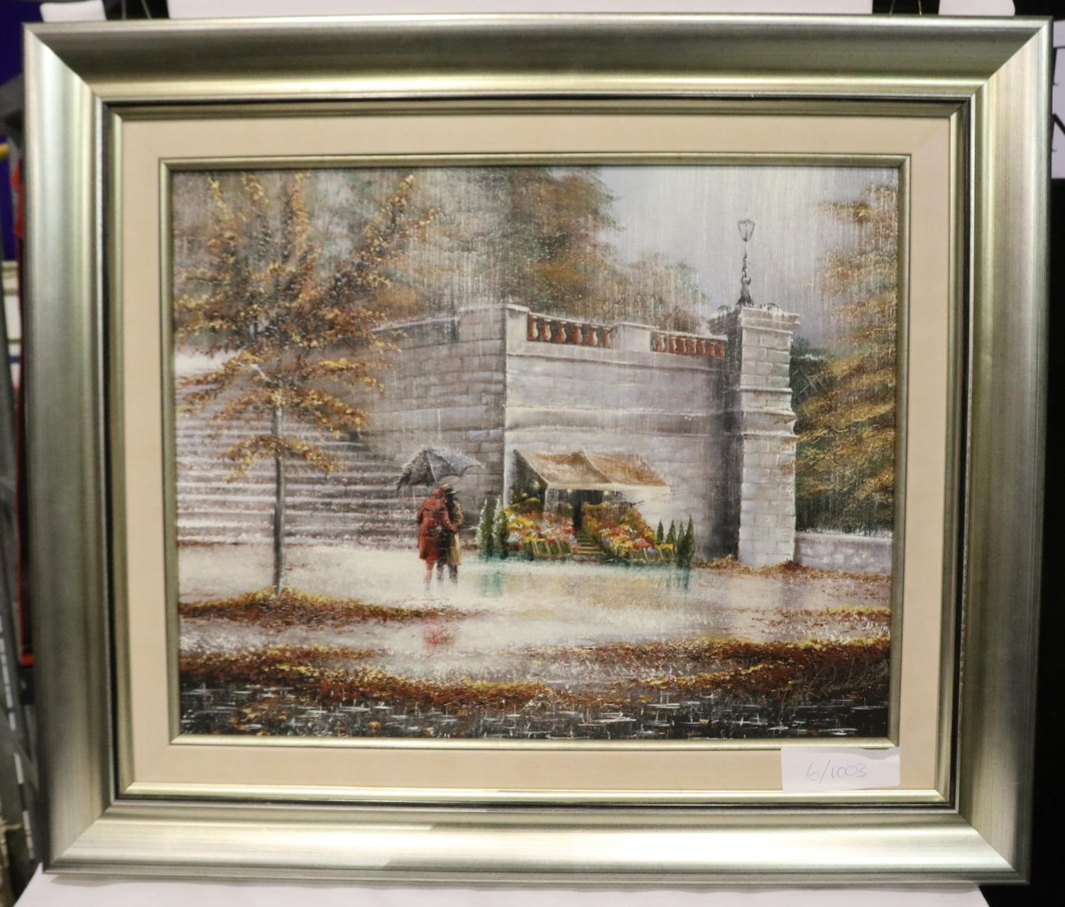 Jeff Rowland (20th century): limited edition giclée print on canvas, Love Blossoms, 7/150, signed - Image 2 of 5