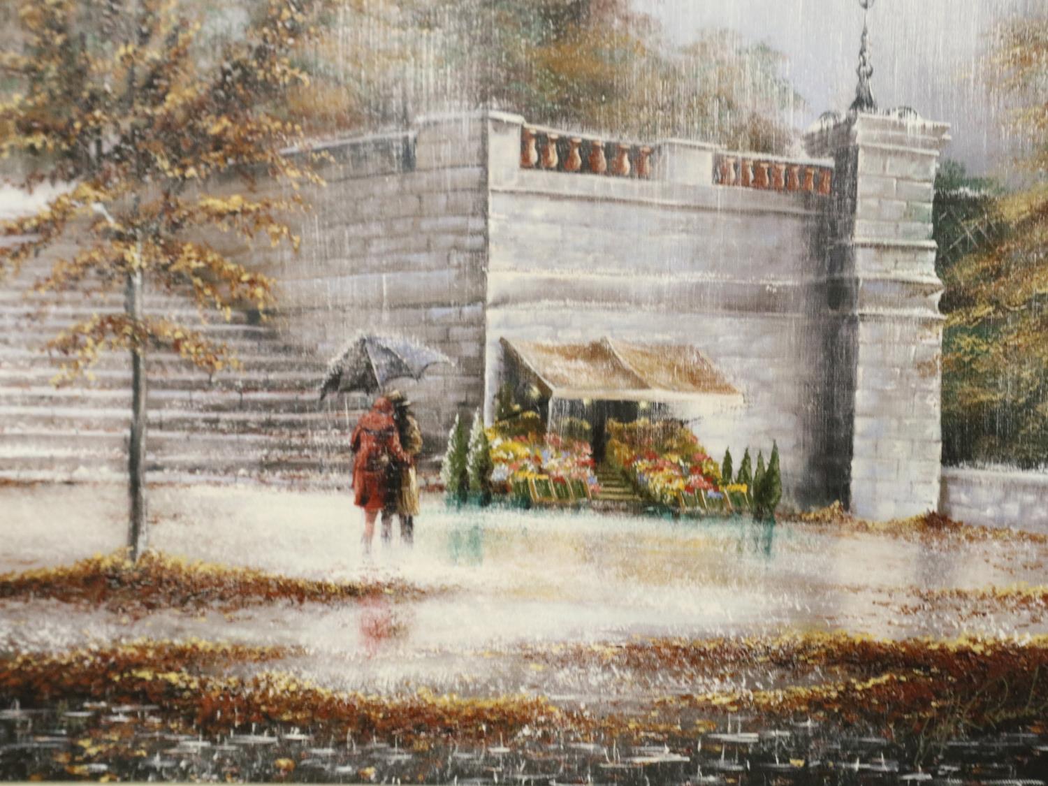 Jeff Rowland (20th century): limited edition giclée print on canvas, Love Blossoms, 7/150, signed