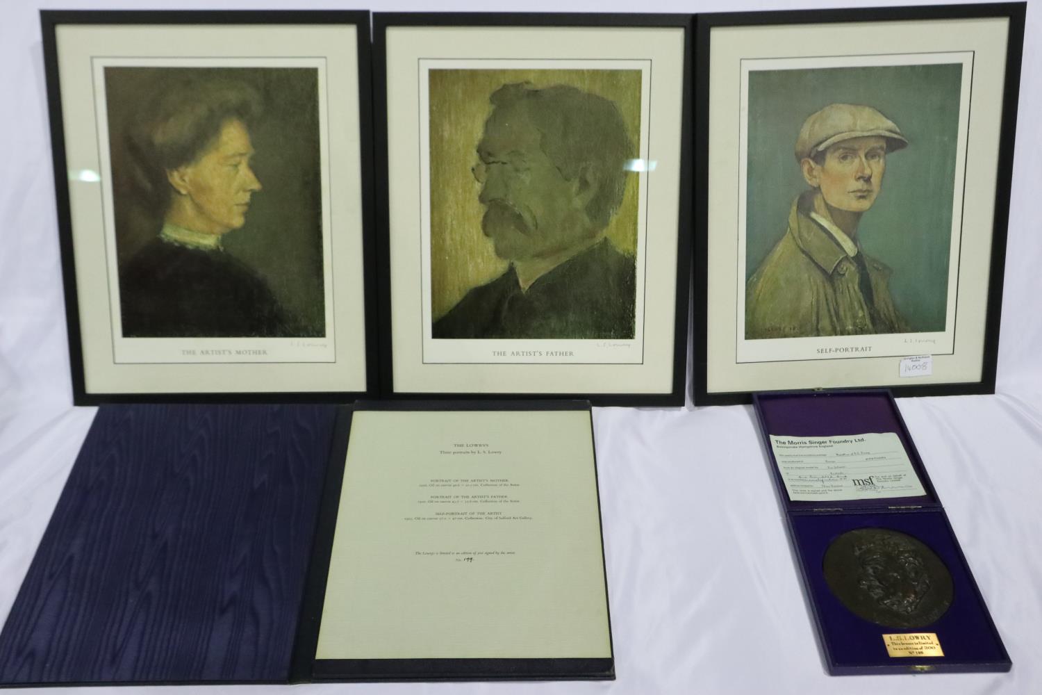 Lawrence Steven Lowry (1887-1976): a rare and complete set of three pencil signed prints, The