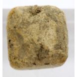 Approximately 2nd - 3rd century primitive stone dice. P&P Group 0 (£5+VAT for the first lot and £1+