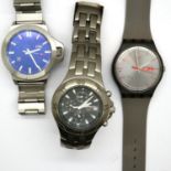 Three gents wristwatches, Lotus, Swatch and Storm, working at lotting. P&P Group 1 (£14+VAT for