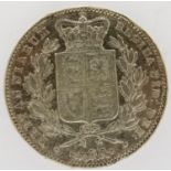 1845 silver crown of Queen Victoria. P&P Group 0 (£5+VAT for the first lot and £1+VAT for subsequent