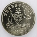 1910 silver threepence of Edward VII, Australian issue. P&P Group 0 (£5+VAT for the first lot and £