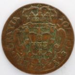 1737 Portuguese 5 cent. P&P Group 0 (£5+VAT for the first lot and £1+VAT for subsequent lots)