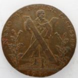 1791 Hibernia Edinburgh halfpenny (scarce Hibernia). P&P Group 0 (£5+VAT for the first lot and £1+