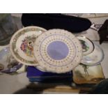 Collectors and cabinet plates, including Wedgwood and Royal Doulton, some boxed, some with
