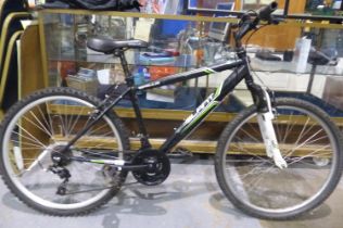 Apollo Slant 17 inch frame 18 speed hardtail mountain bike equipped with Shimano grip shifters and V