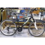 Apollo Slant 17 inch frame 18 speed hardtail mountain bike equipped with Shimano grip shifters and V