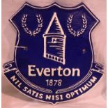 Cast iron Everton plaque, W: 25 cm. P&P Group 1 (£14+VAT for the first lot and £1+VAT for subsequent