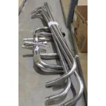 Two metal clothes rails. Not available for in-house P&P