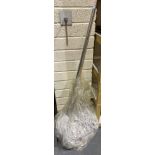 Ten Kentucky mop heads and a shaft. Not available for in-house P&P